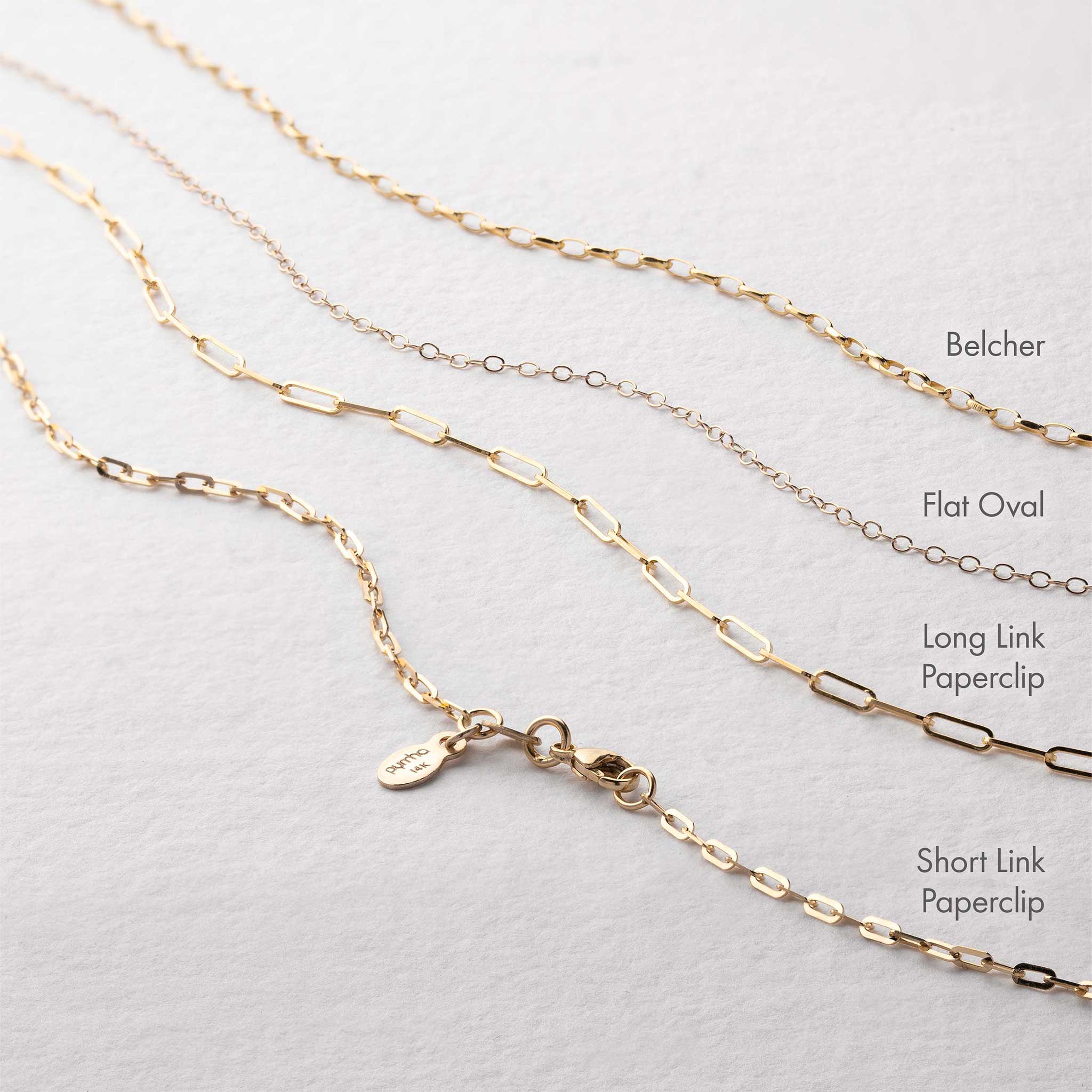 14K Gold Extra Light Flat Oval Chain - Image 2