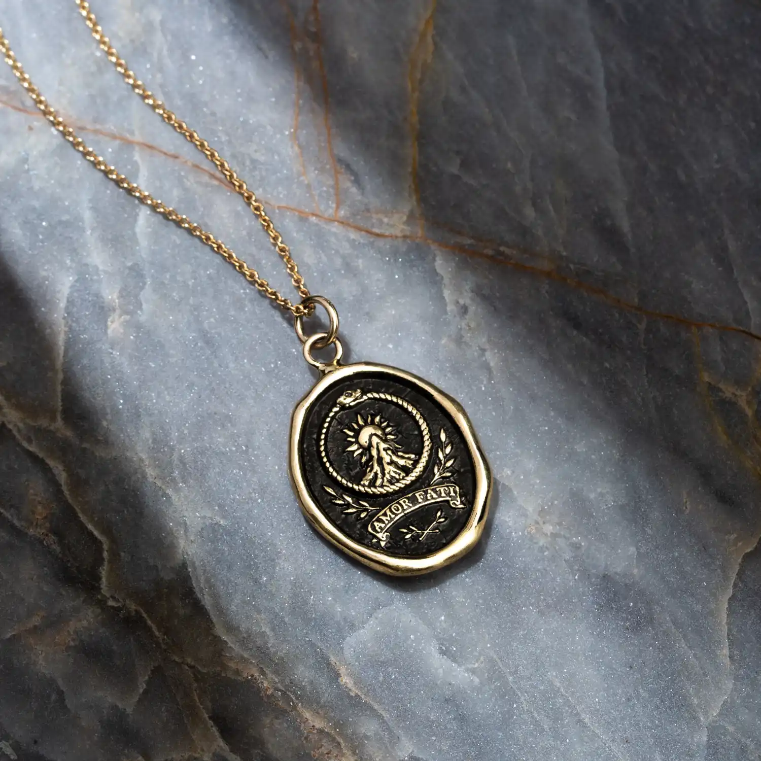 Amor Fati 14K Gold Talisman - Image 4