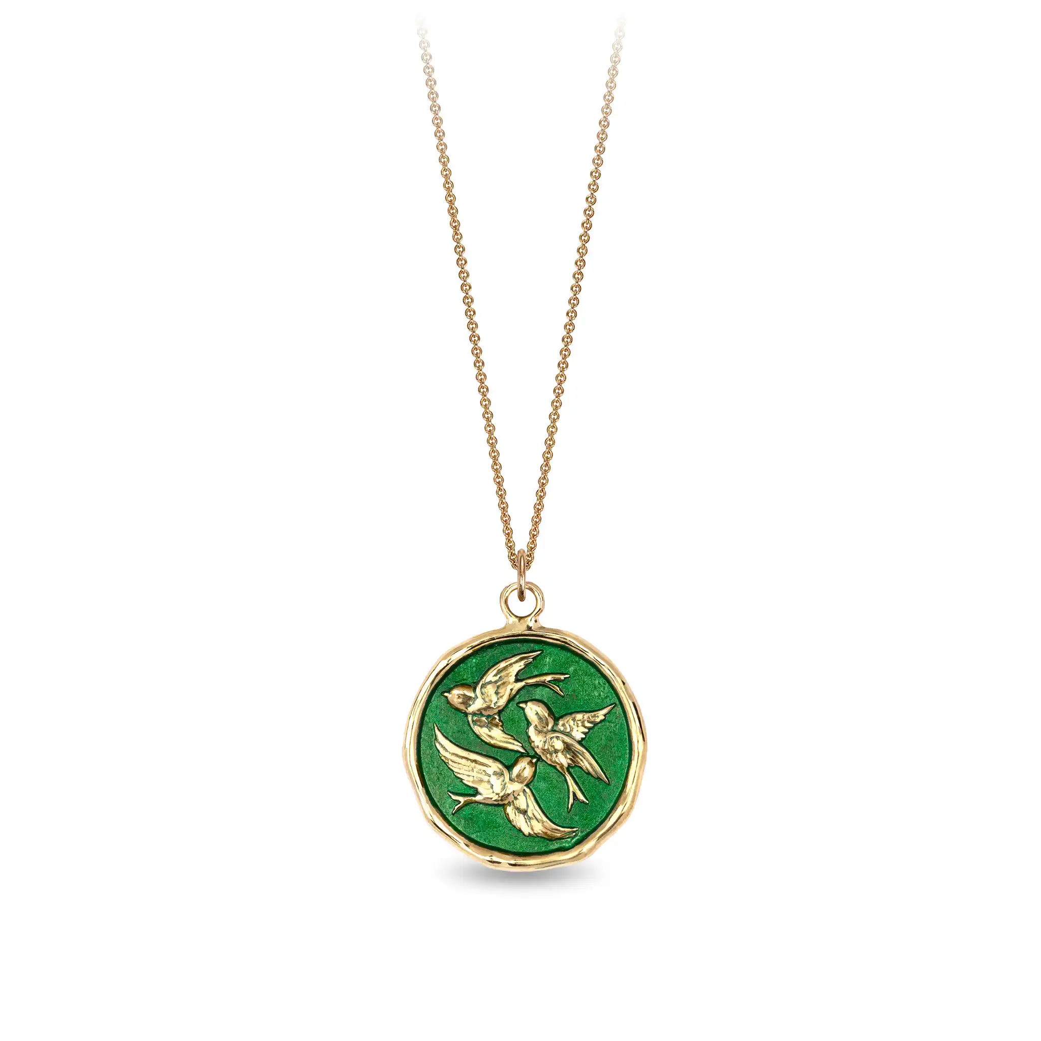 Birds of a Feather 14K Gold Talisman - True Colors - Image 4