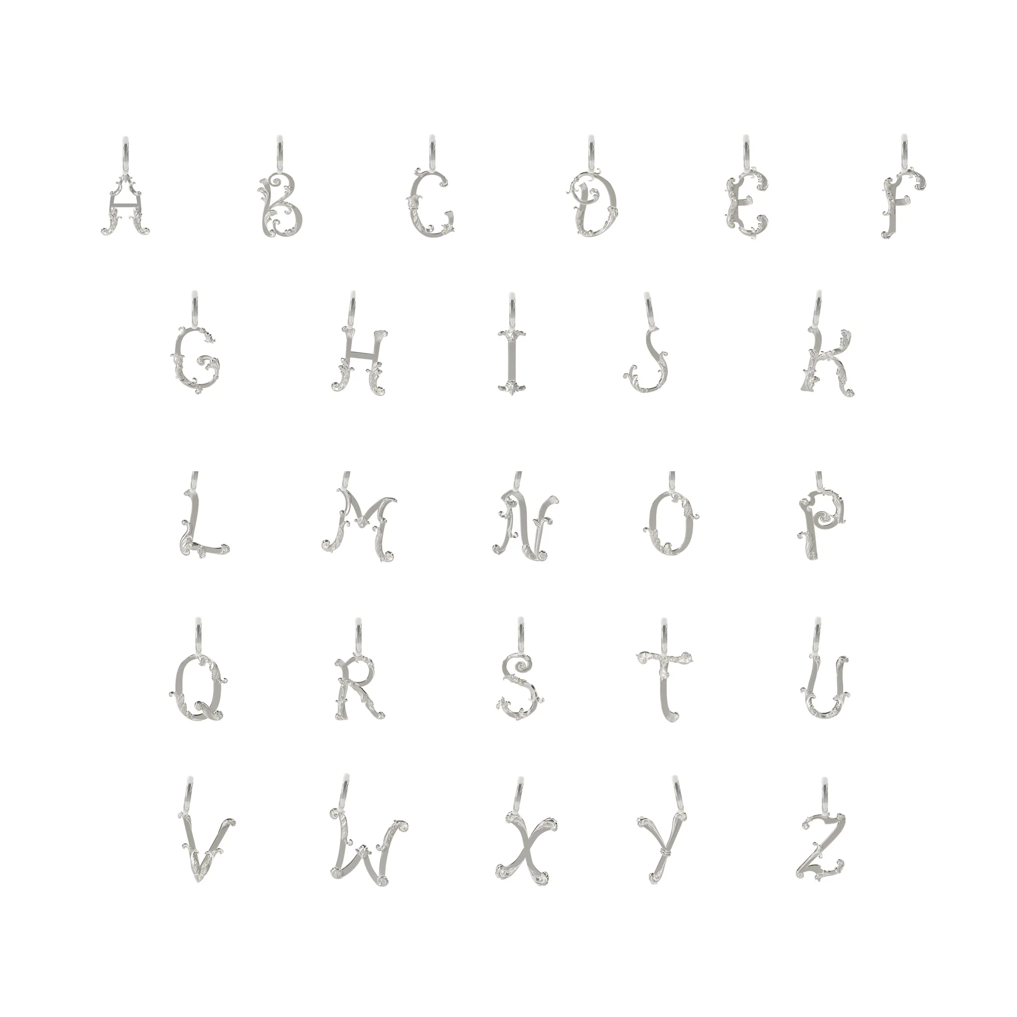Baby Baroque Letter Charms - Image 5