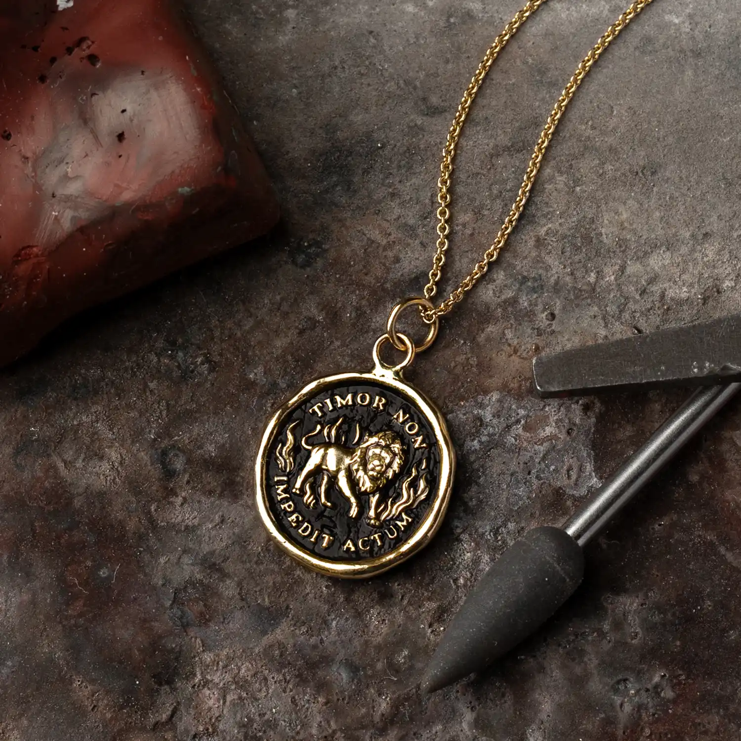 Feel the Fear 14K Gold Talisman - Image 4