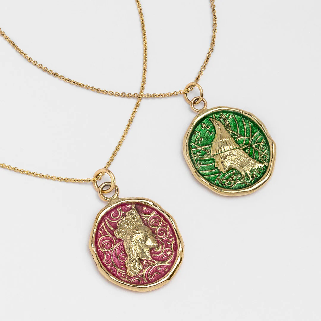 Elphaba 14K Gold Talisman - Wicked Green - Image 3