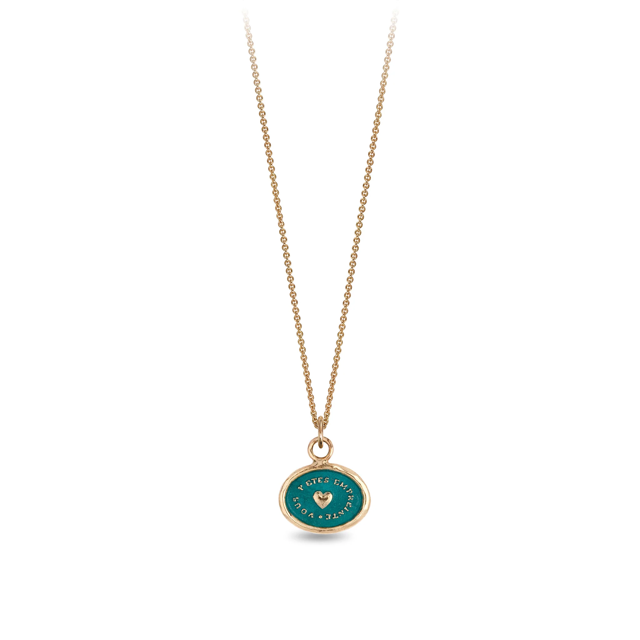 Heart Print 14K Gold Talisman - True Colors - Image 3