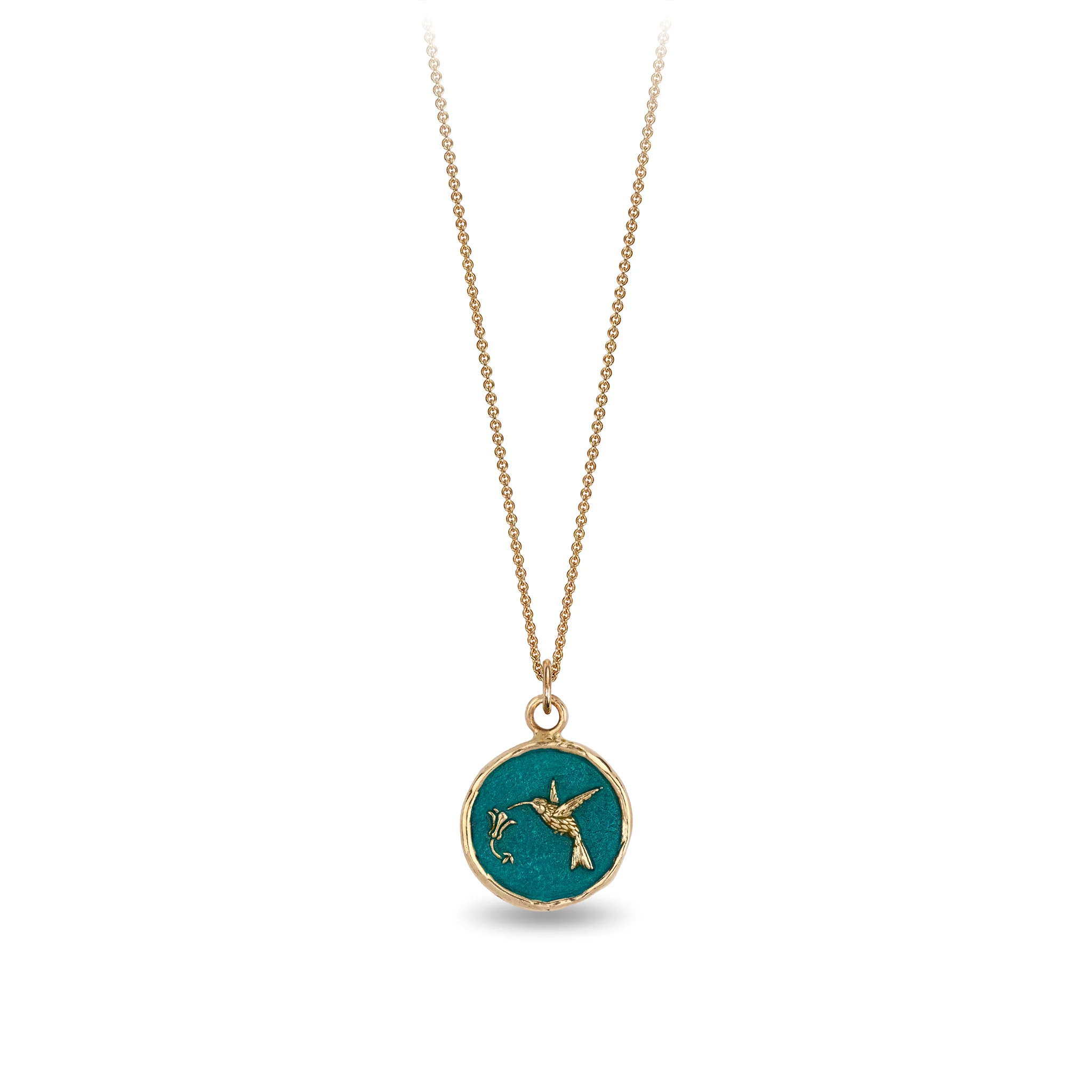 Hummingbird 14K Gold Talisman - True Colors - Image 3