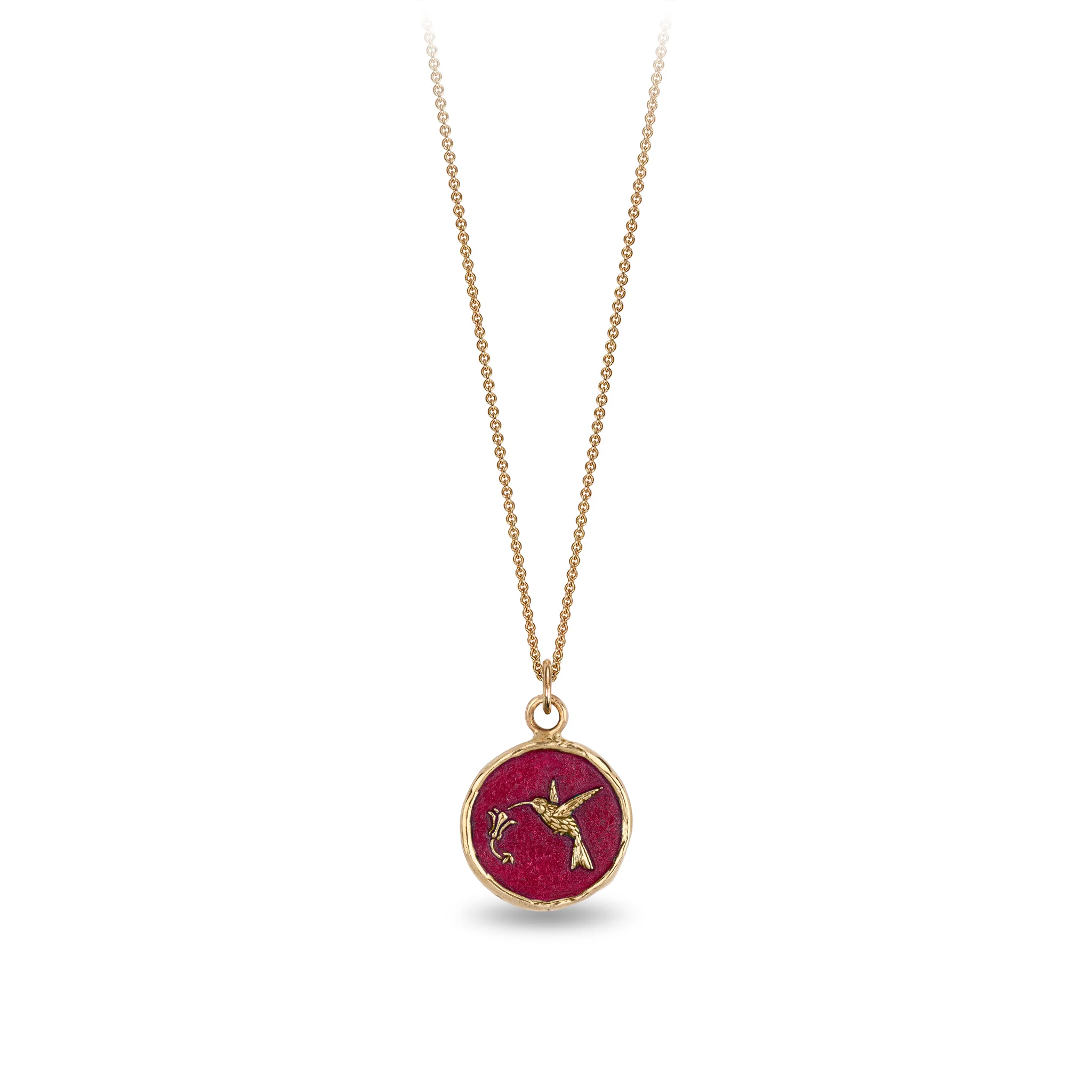 Hummingbird 14K Gold Talisman - True Colors - Image 4