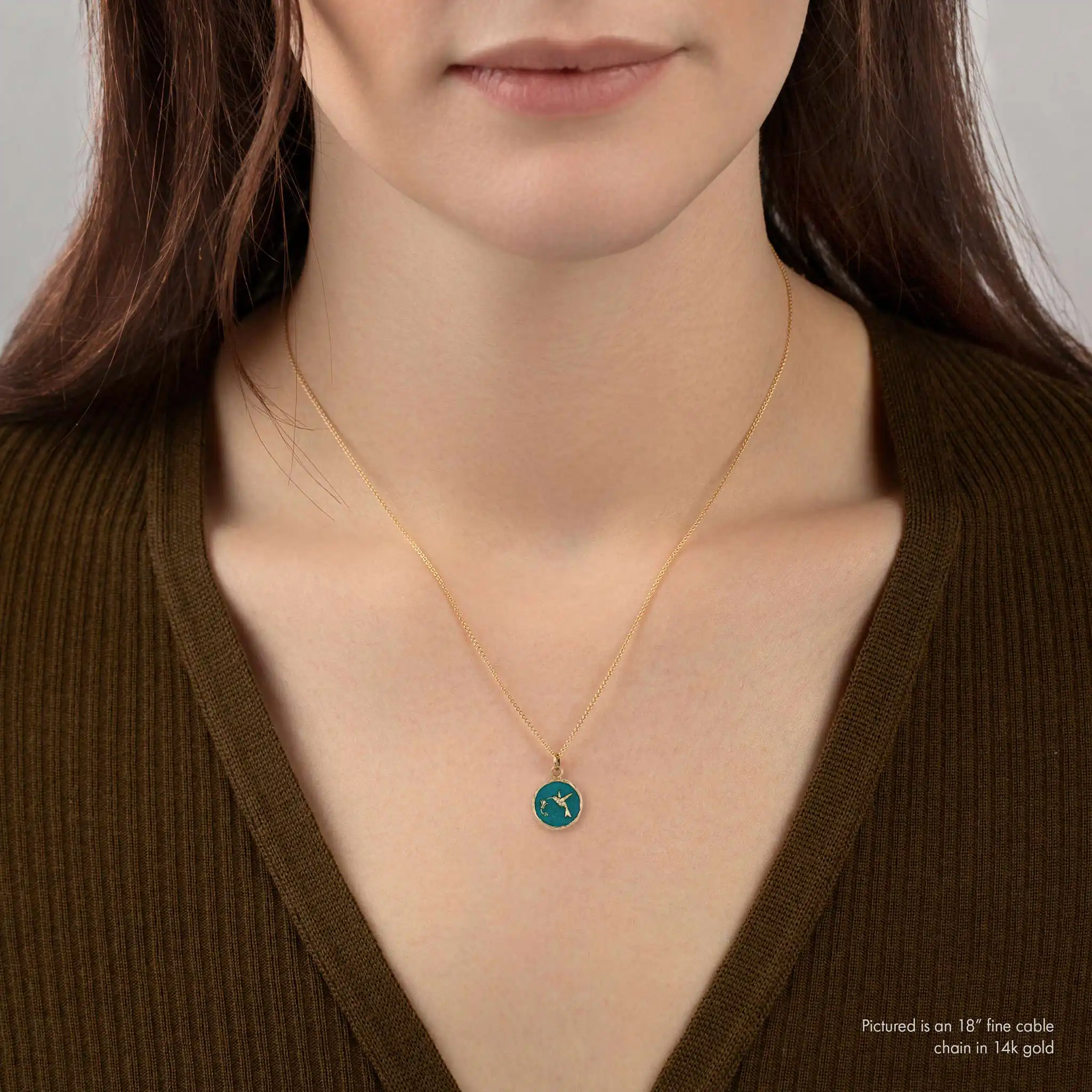 Hummingbird 14K Gold Talisman - True Colors - Image 7