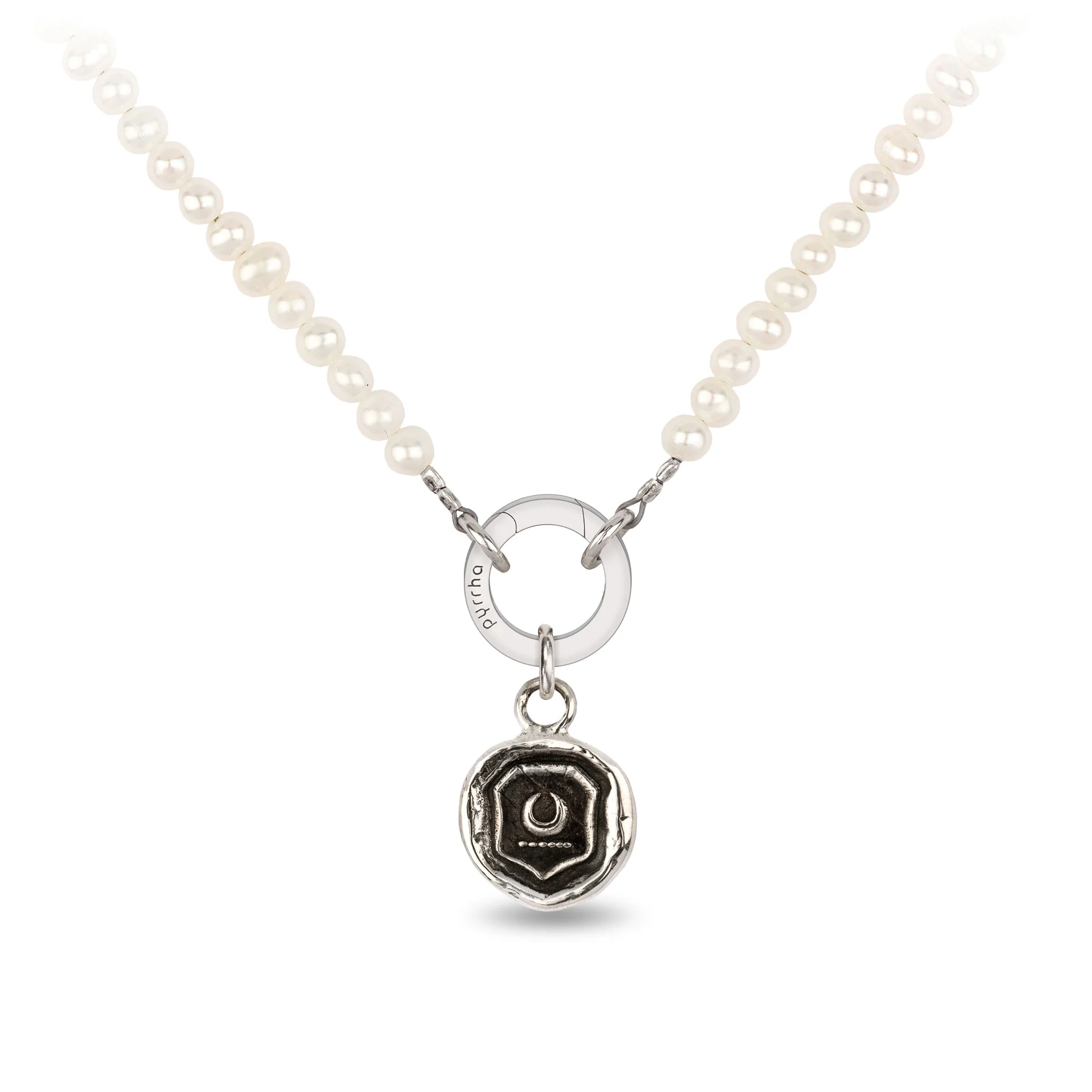 Ivory Pearl Choker with Talisman Clip - Image 6