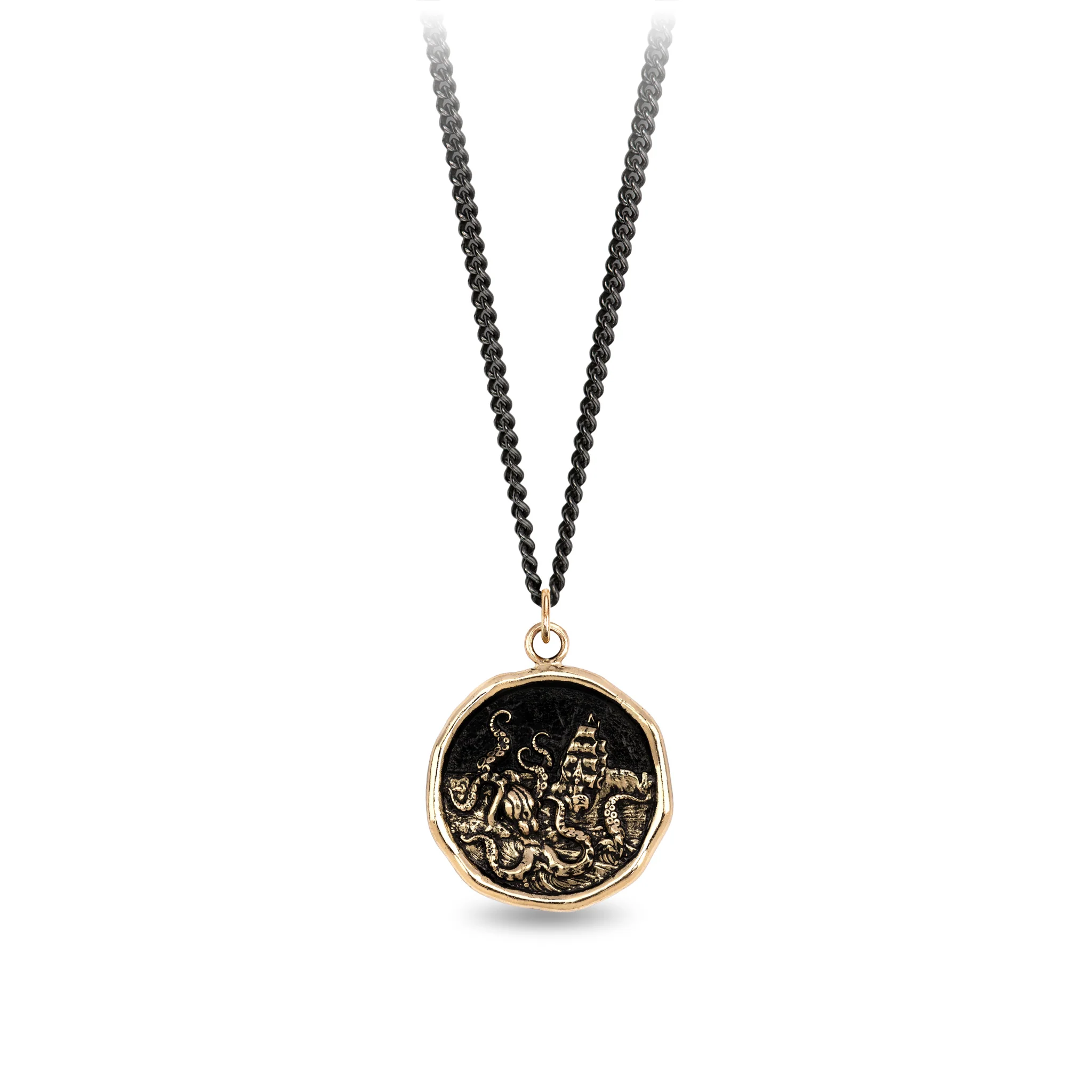 Kraken 14K Gold Talisman - Image 5