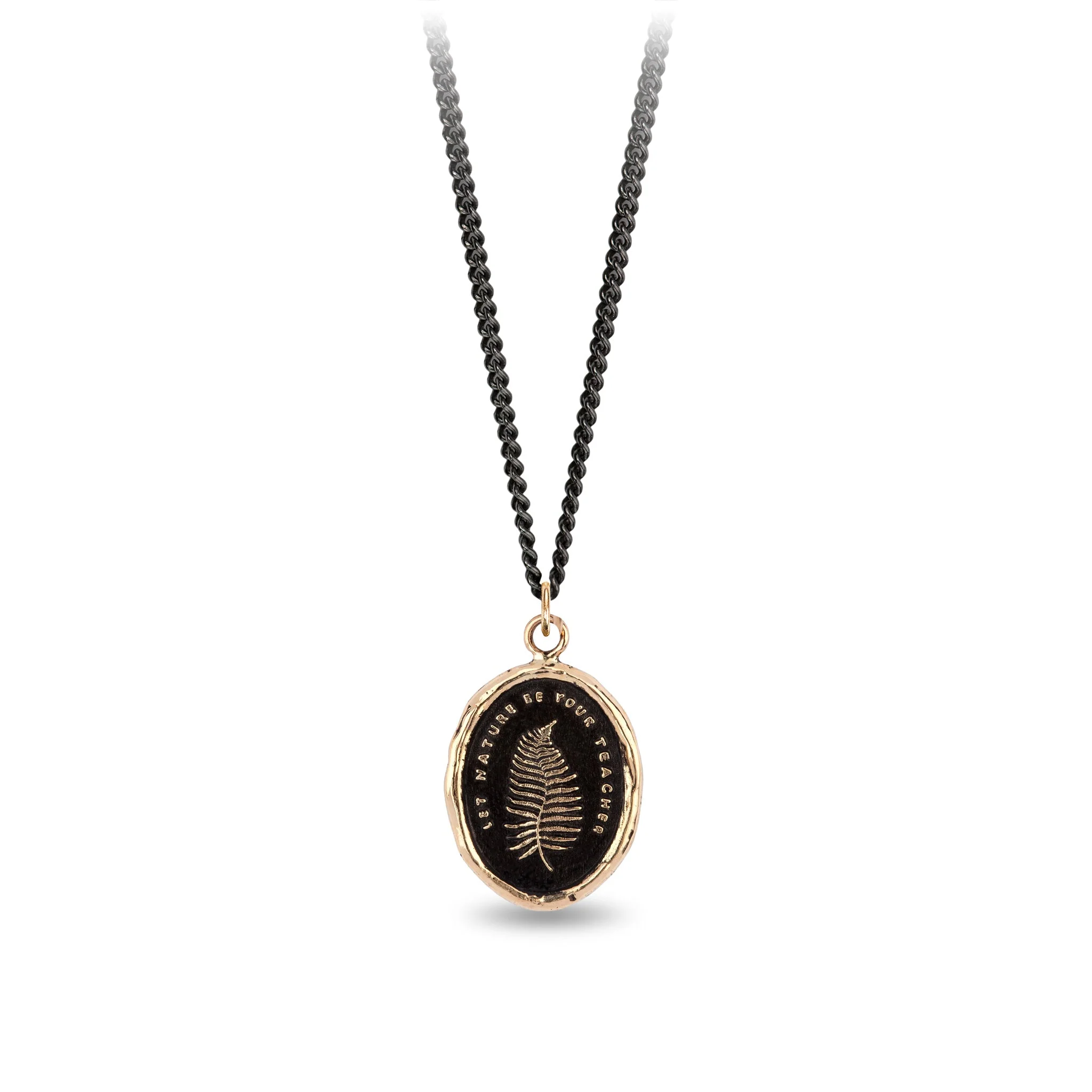Let Nature Be Your Teacher 14K Gold Talisman - Image 3
