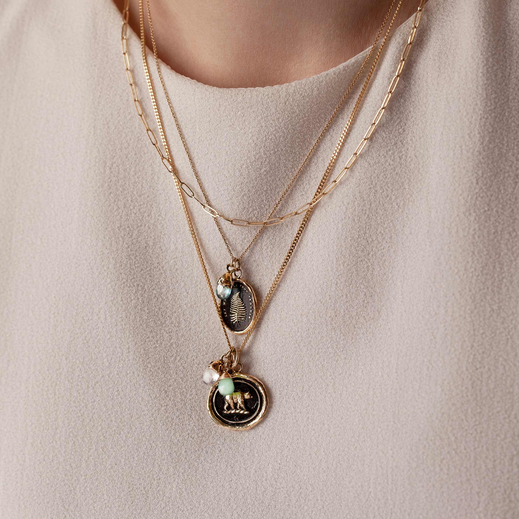 Let Nature Be Your Teacher 14K Gold Talisman - Image 4
