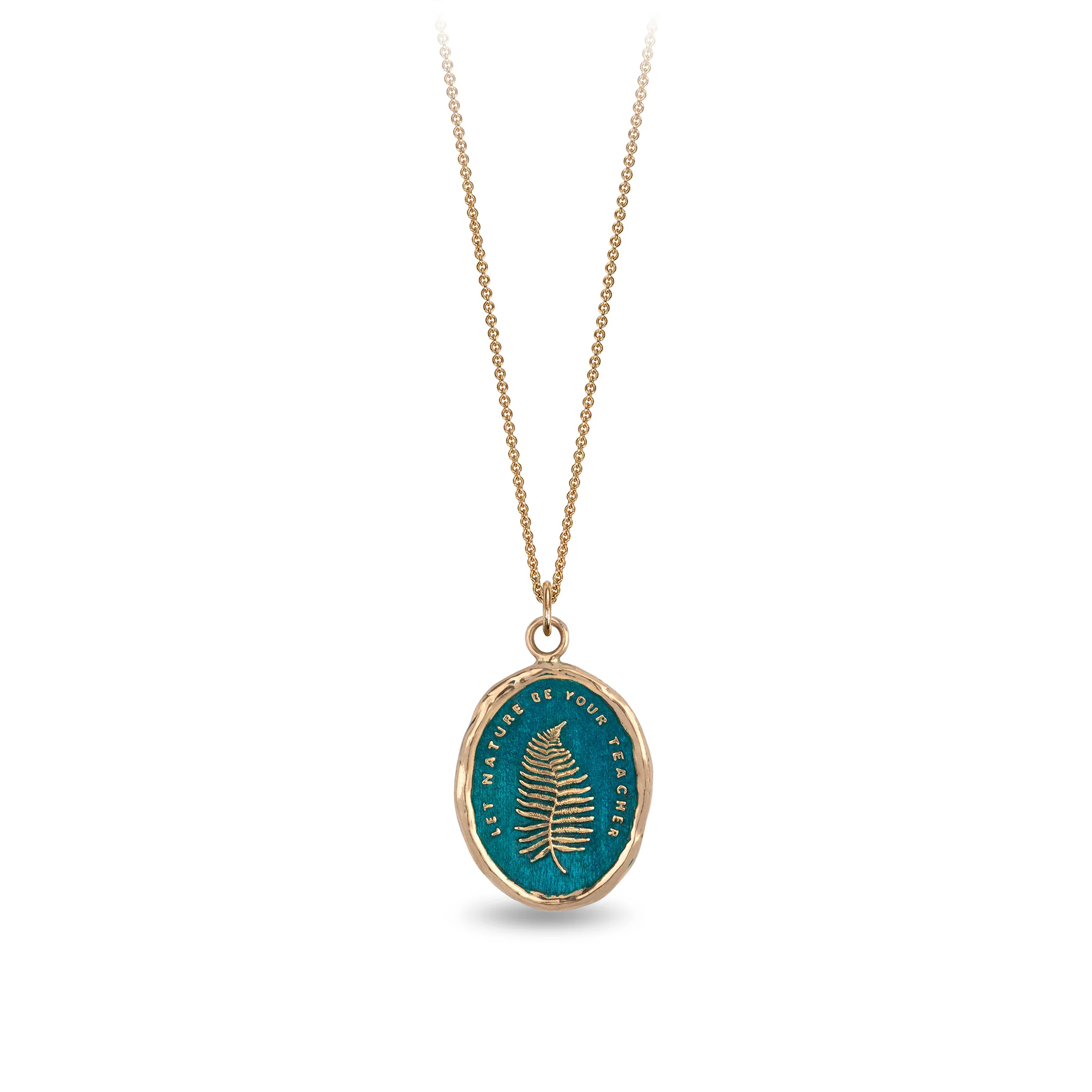 Let Nature Be Your Teacher 14K Gold Talisman - True Colors - Image 3