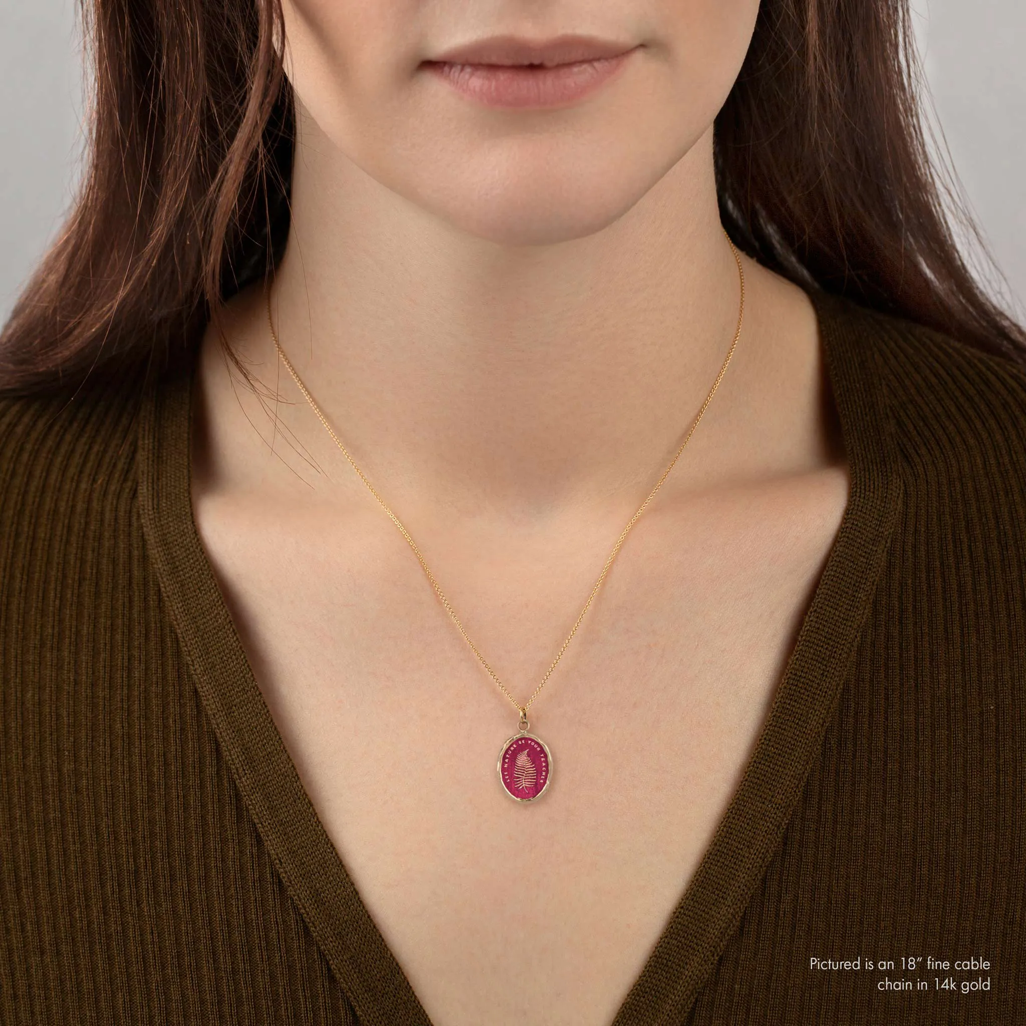 Let Nature Be Your Teacher 14K Gold Talisman - True Colors - Image 6