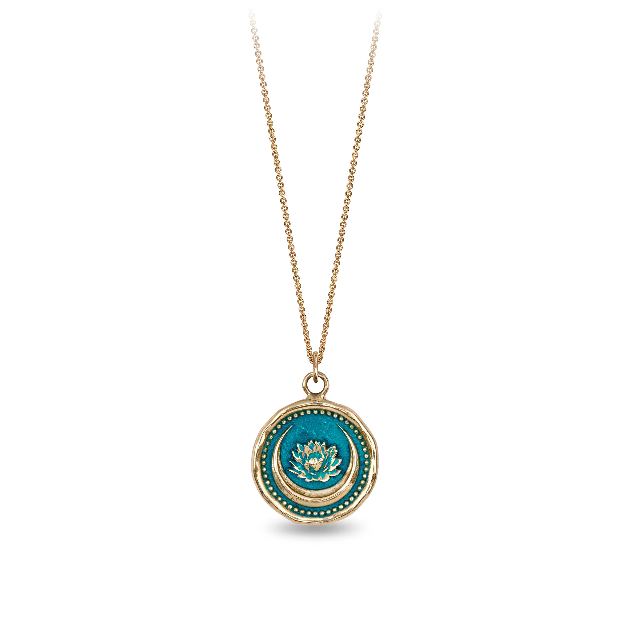 Lotus Flower 14K Gold Talisman - True Colors - Image 3