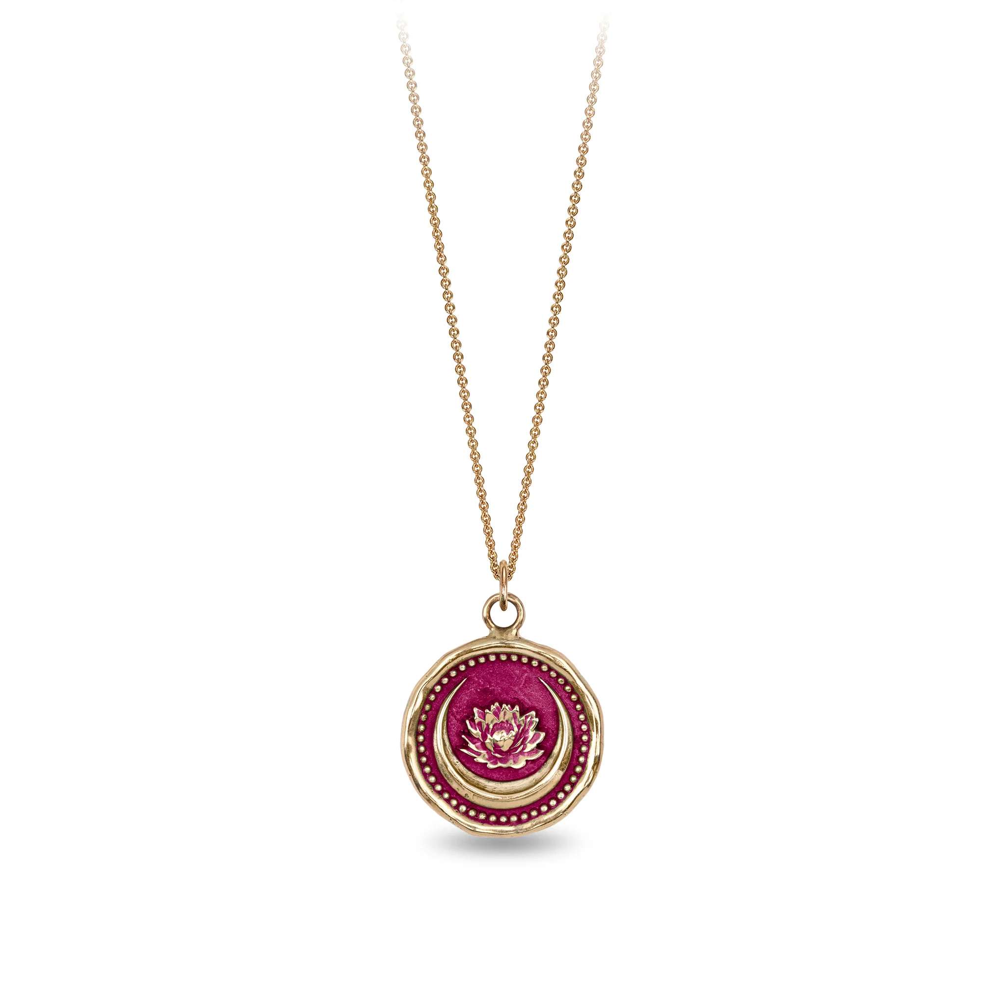 Lotus Flower 14K Gold Talisman - True Colors - Image 4