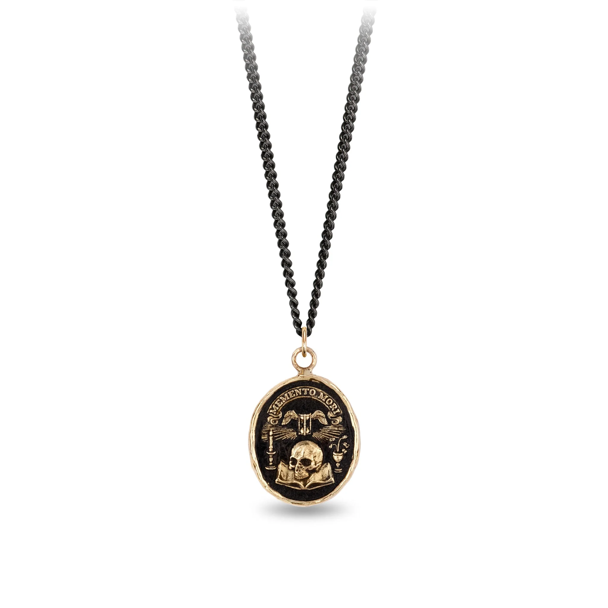 Memento Mori 14K Gold Talisman - Image 3