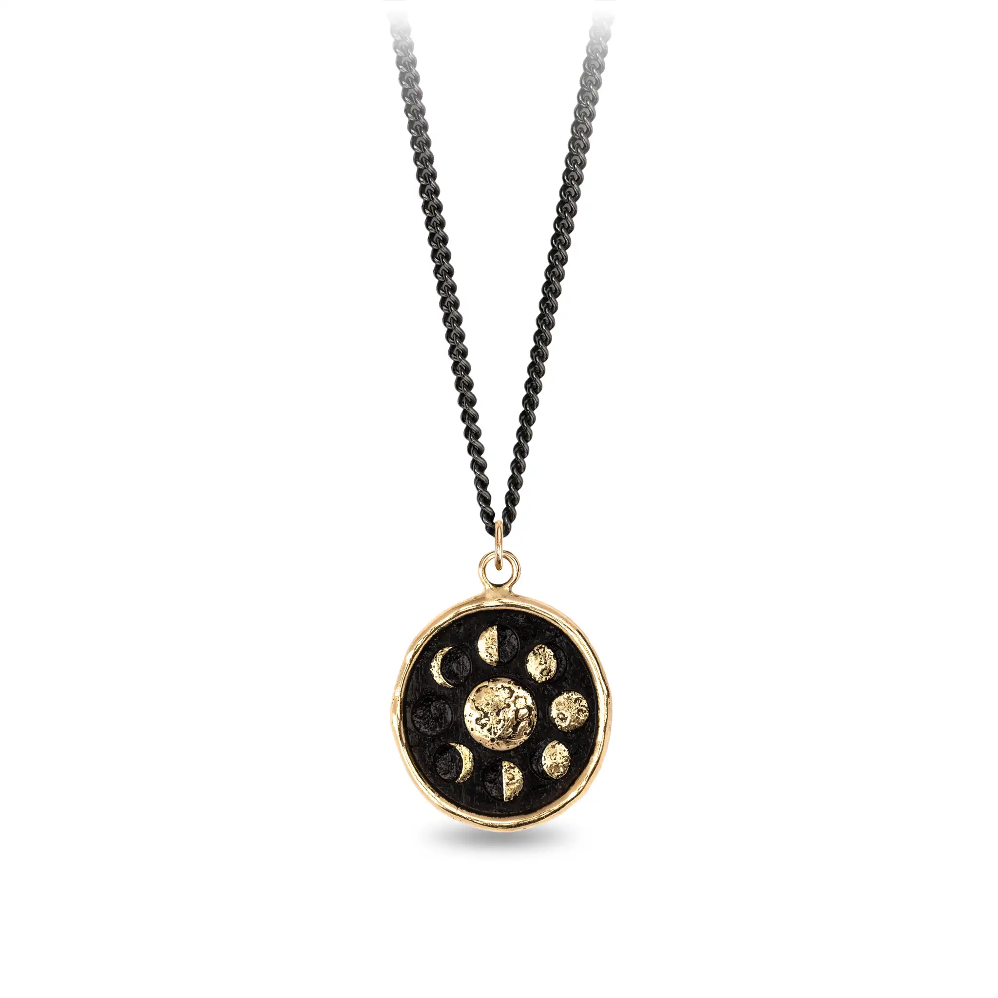 Moon Phases 14K Gold Talisman - Image 3