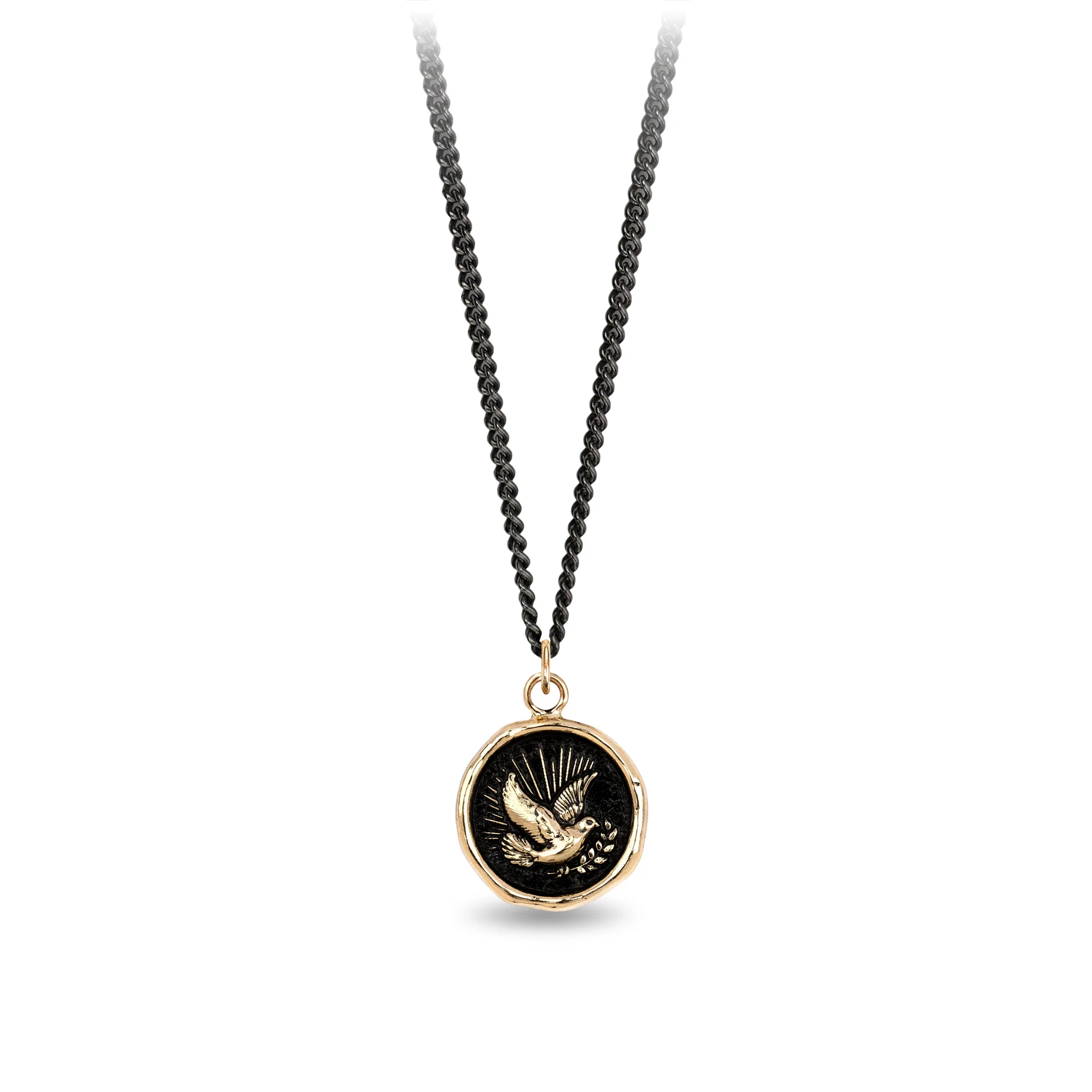Peace Dove 14K Gold Talisman - Image 4