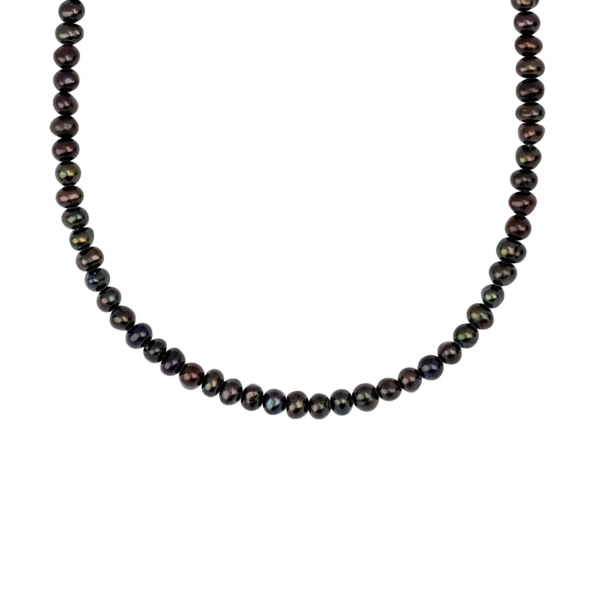 Peacock Black Pearl Choker with Talisman Clip - Image 4