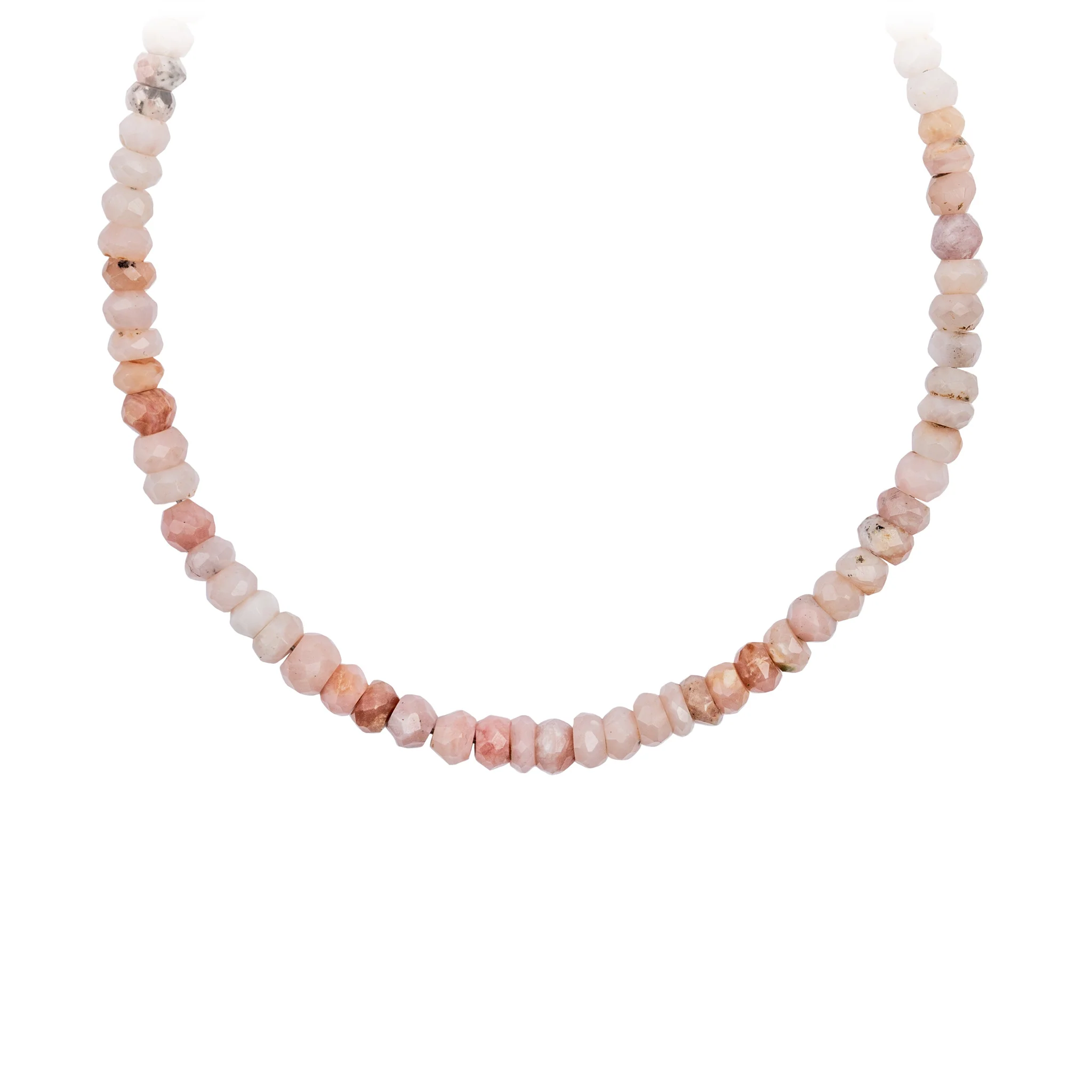 Pink Opal Faceted Stone Choker with Talisman Clip - Image 4