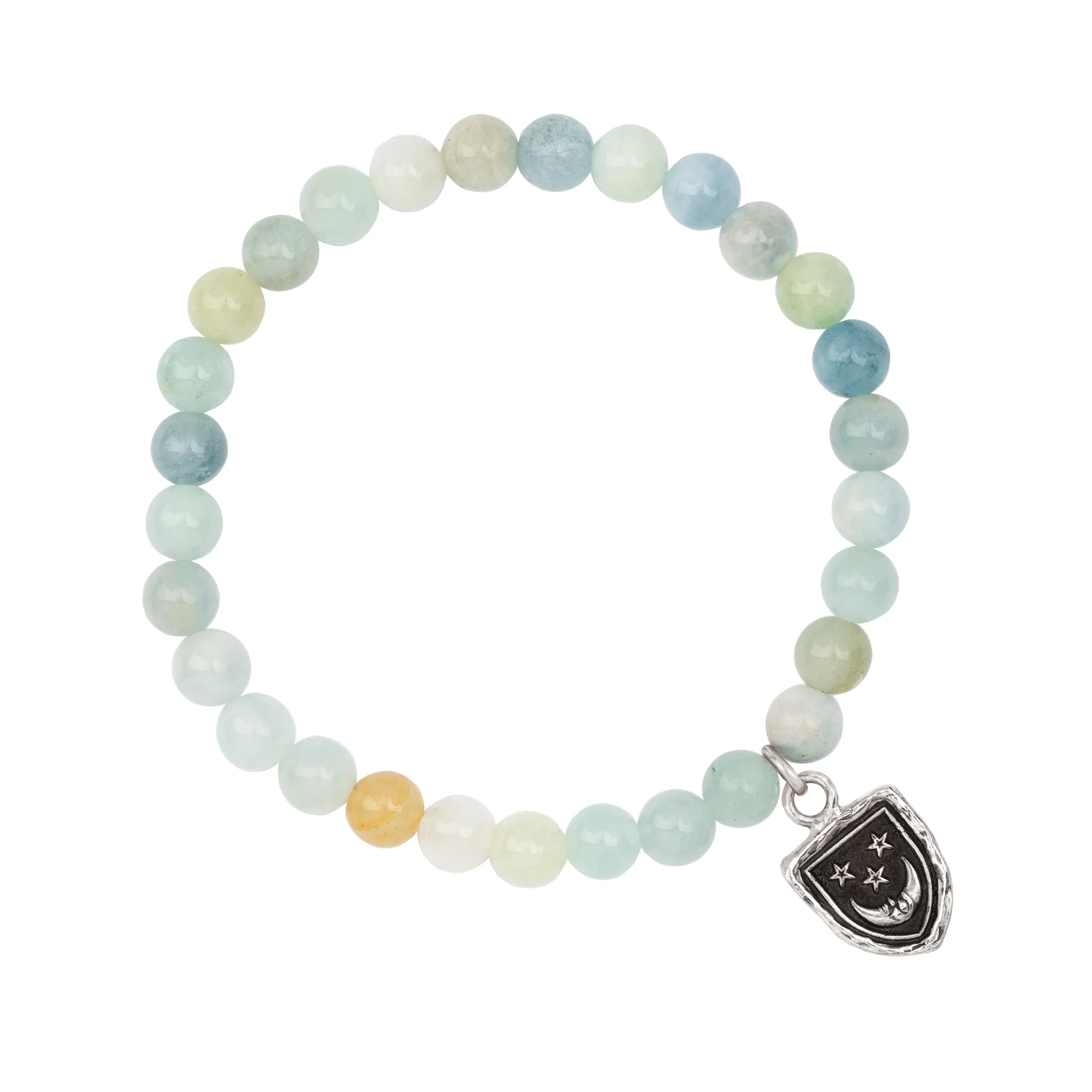 Reflective Appreciation Talisman Stretch Stone Bracelet - Image 4
