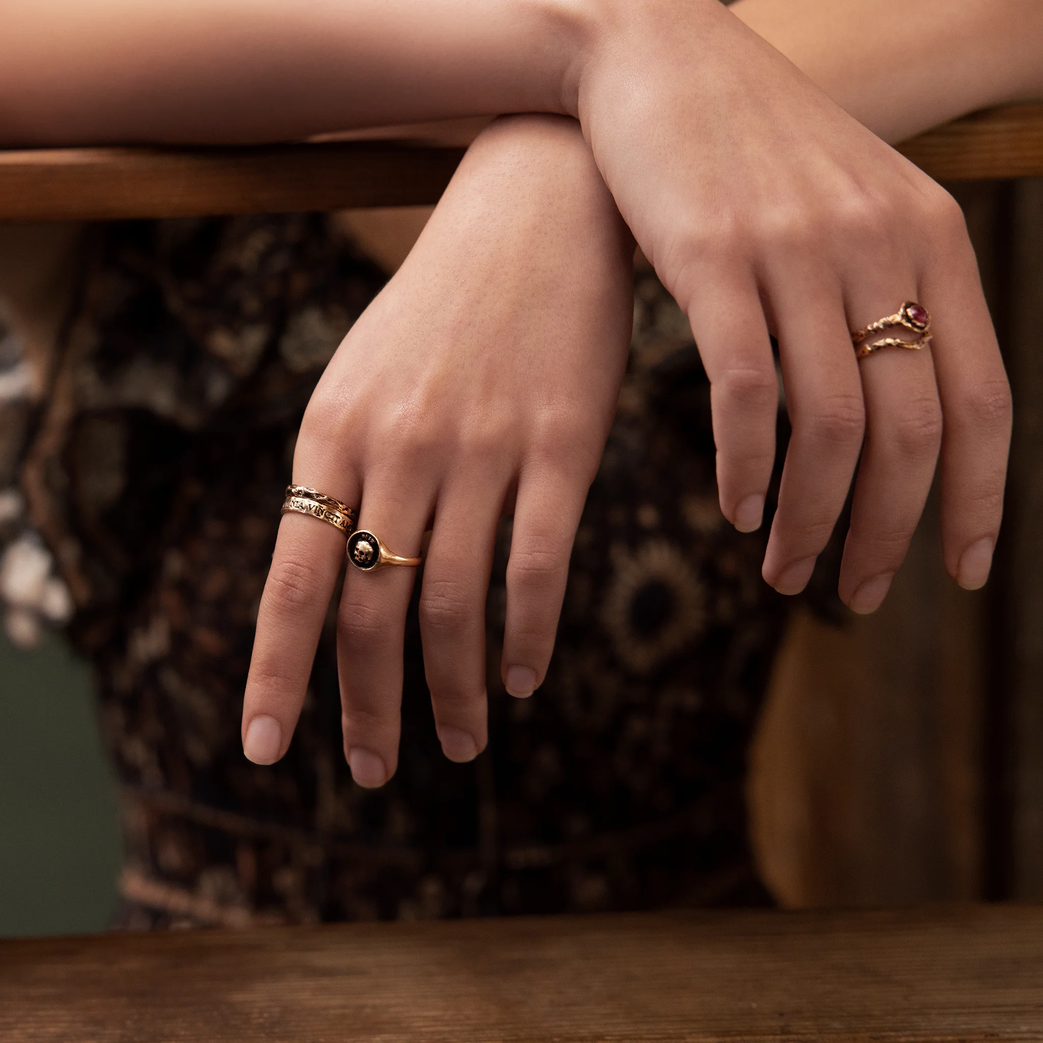 Solitaire 14K Gold Partner Ring - Image 4