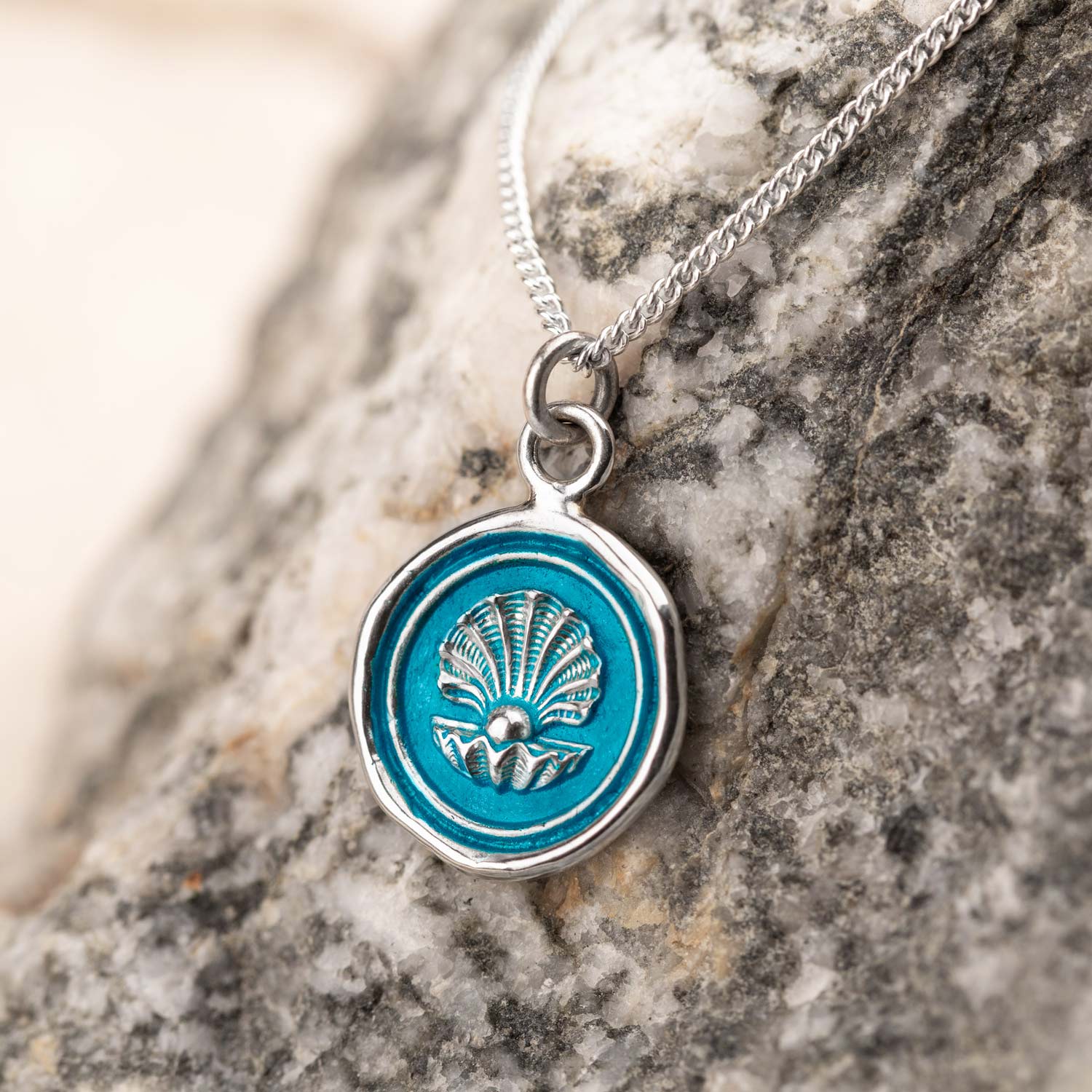 The World is Your Oyster Talisman - Capri Blue - Image 3