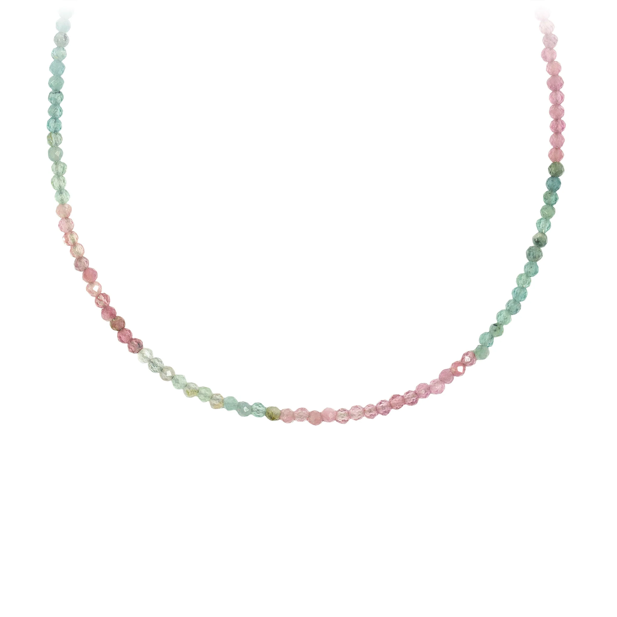 Tourmaline Faceted Stone Choker with Talisman Clip - Image 3