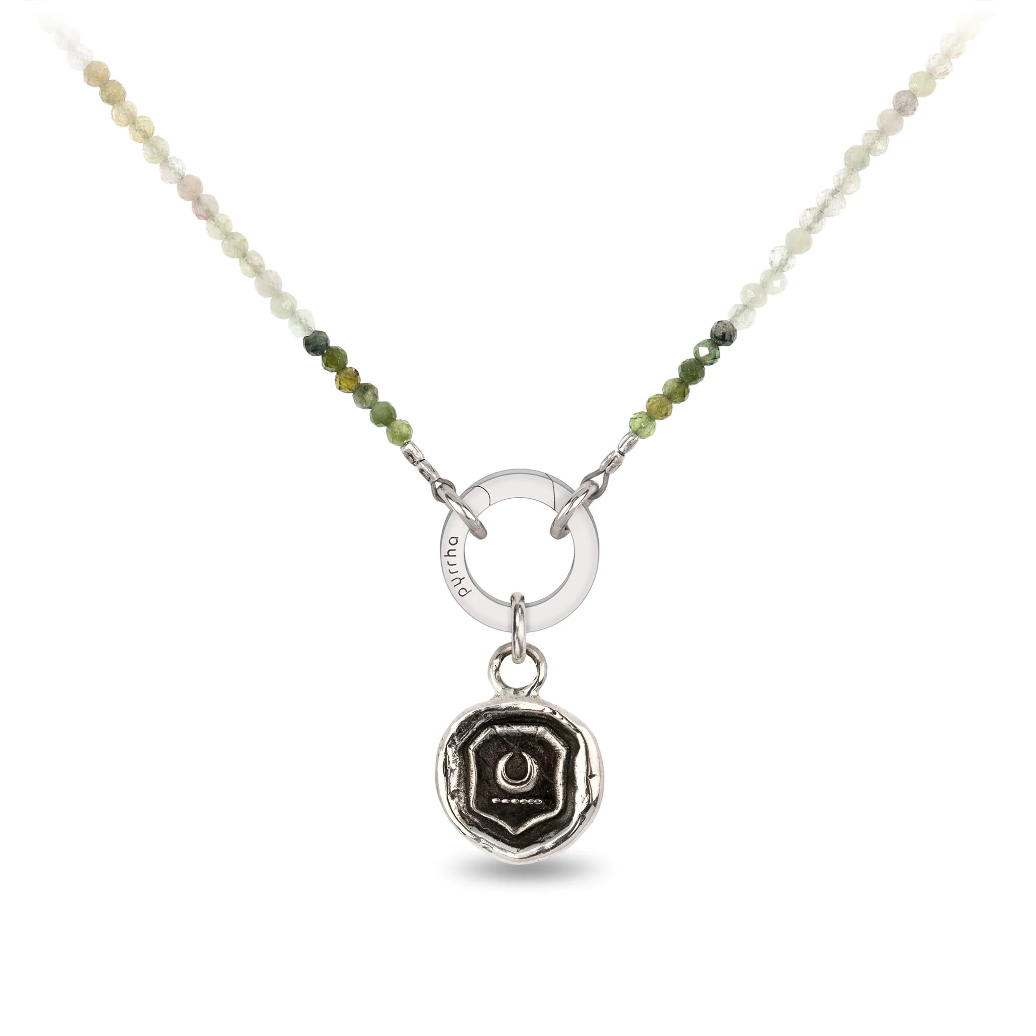 Tourmaline Faceted Stone Choker with Talisman Clip - Image 6