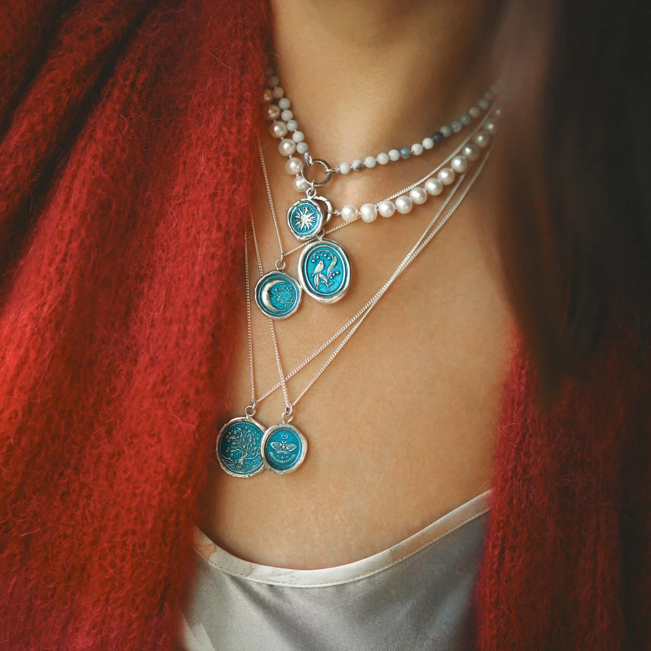 Tree of Life Talisman - Capri Blue - Image 3
