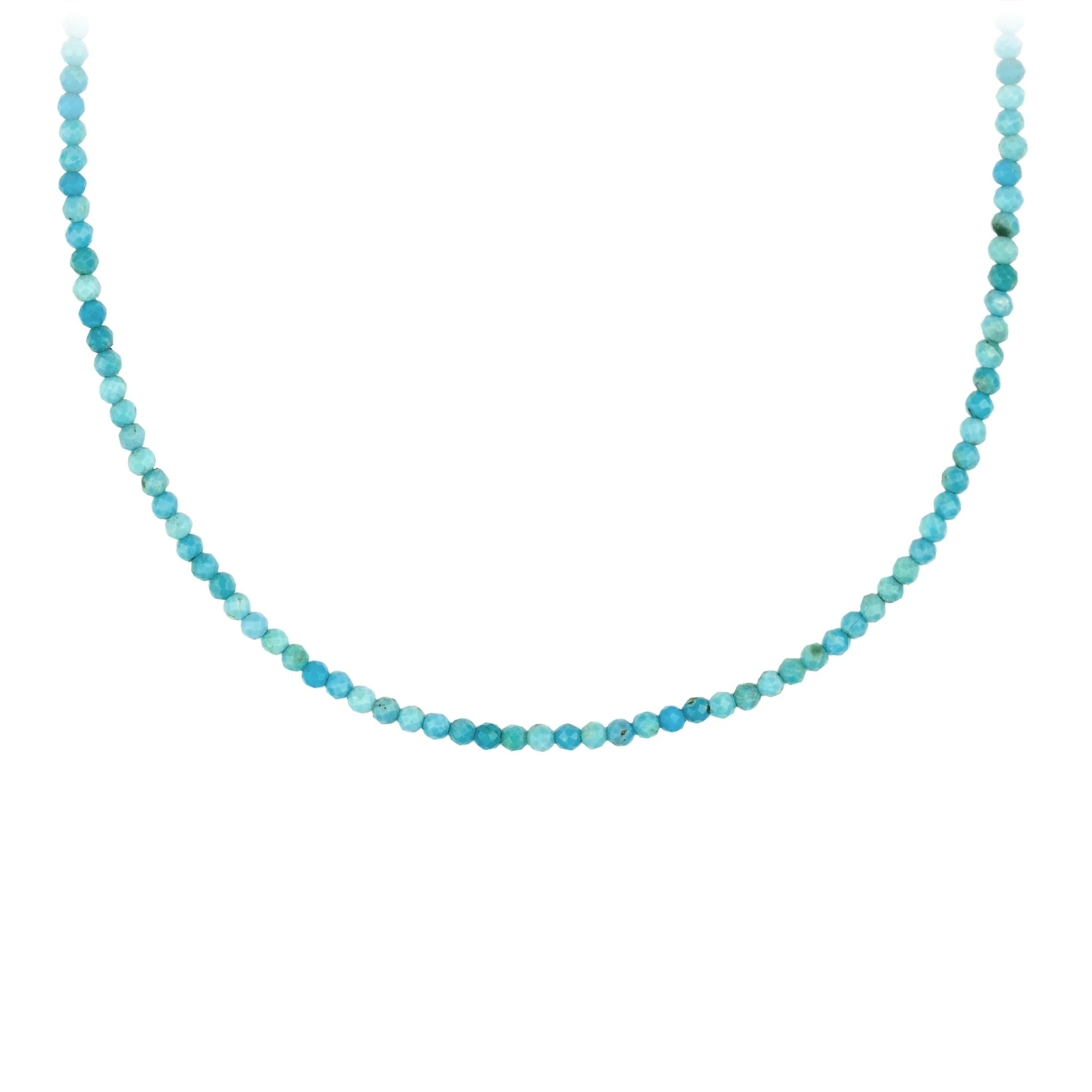 Turquoise Faceted Stone Choker with Talisman Clip - Image 3