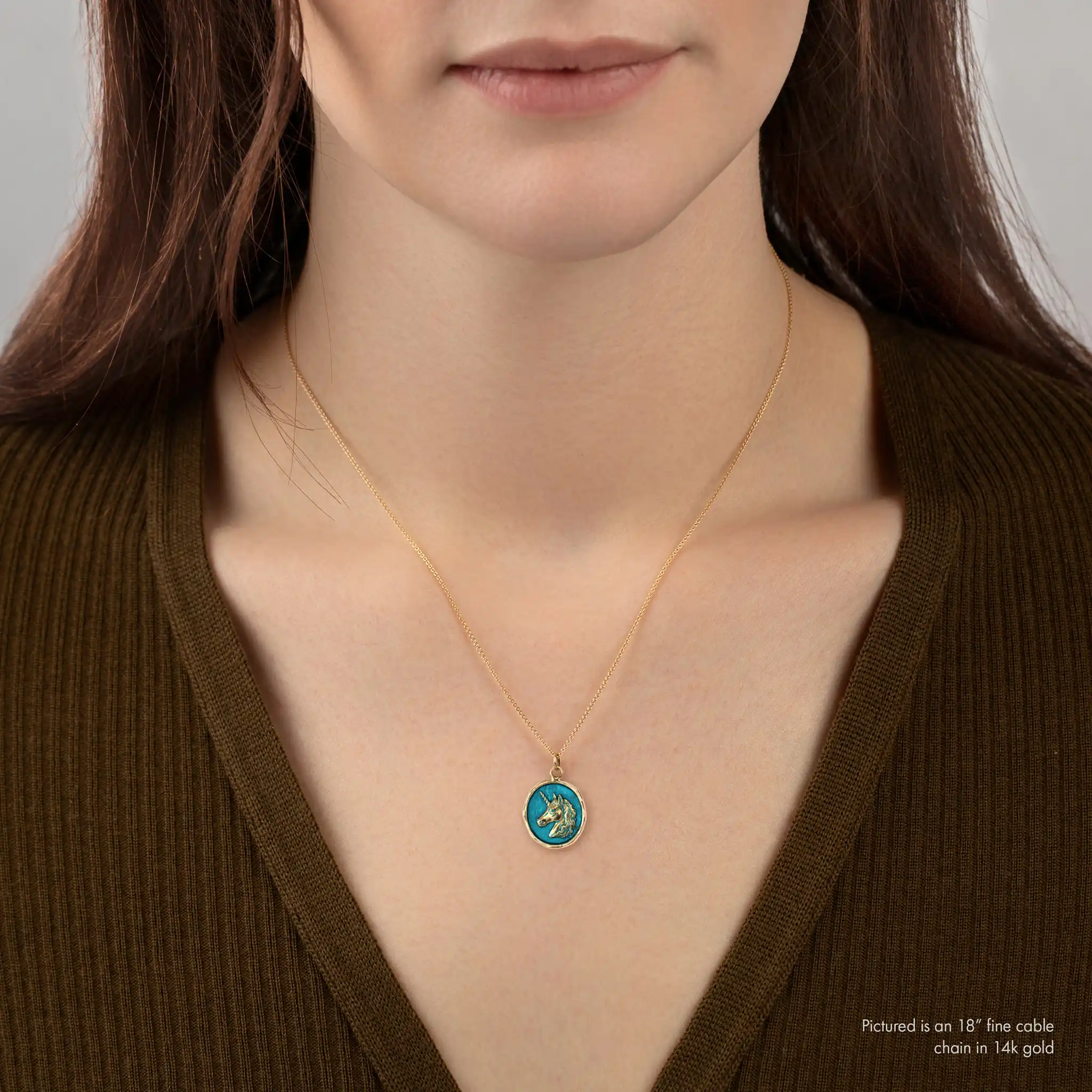 Unicorn 14K Gold Talisman - True Colors - Image 5