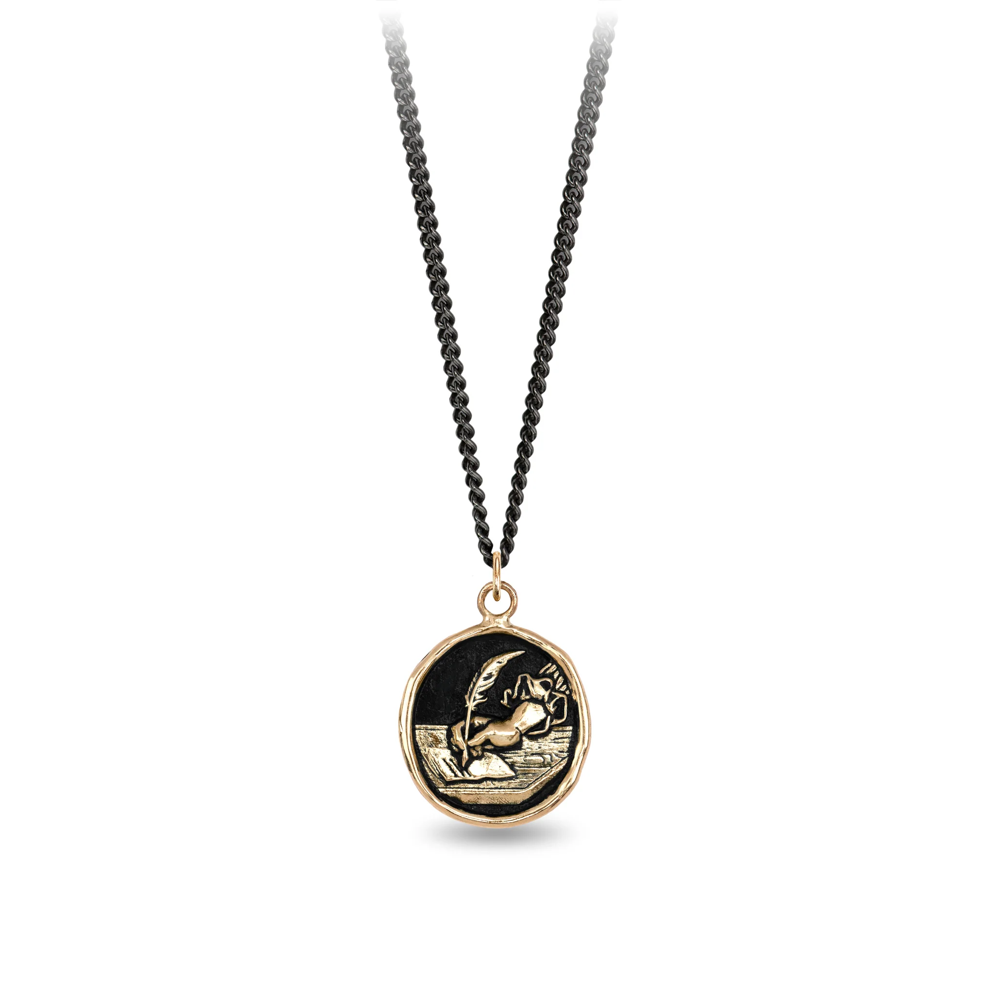 Writer 14K Gold Talisman - Image 4